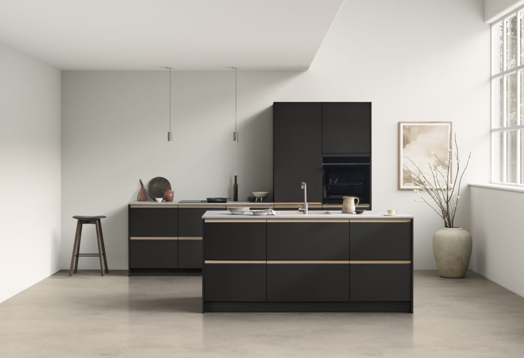 modern black kitchen