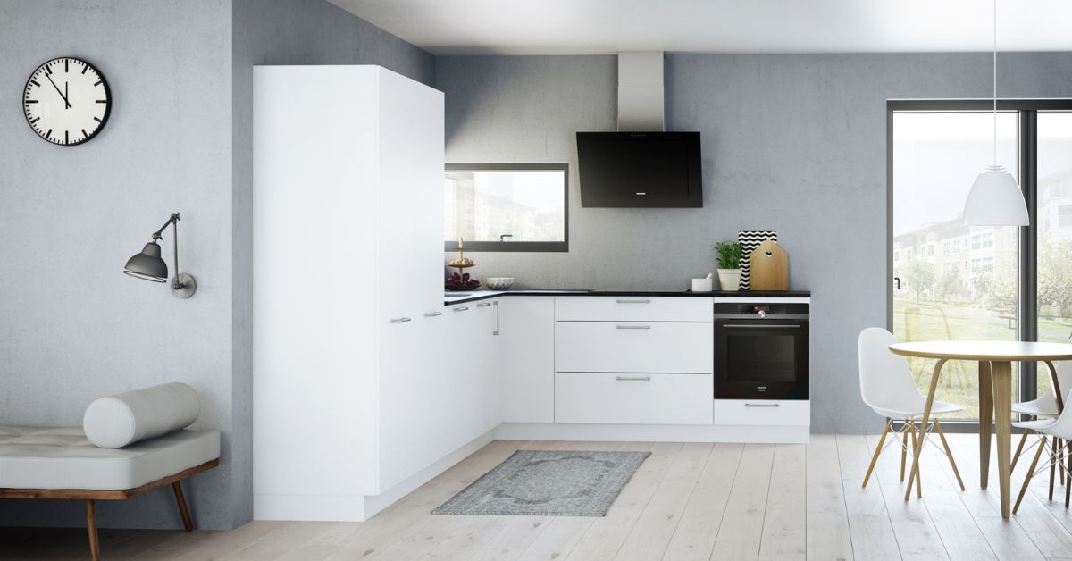 White kitchen Kvik Milk collection