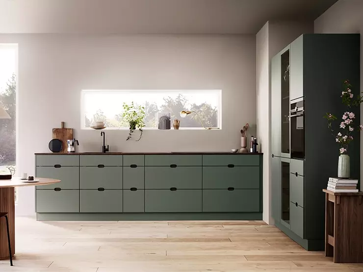 Ombra kitchen with wooden worktop